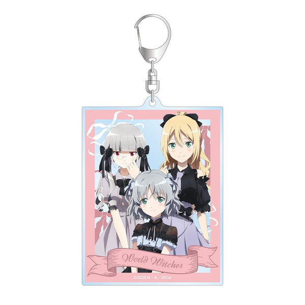 "501st Joint Fighter Wing: Strike Witches ROAD to BERLIN" Original Illustration Group Shot - Girly Fashion Ver. BIG Acrylic Keychain