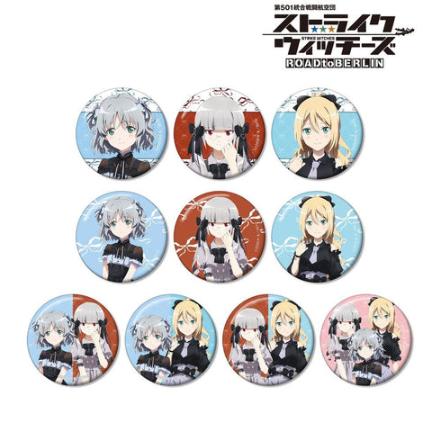 "501st Joint Fighter Wing: Strike Witches ROAD to BERLIN" Original Illustration: Girly Fashion Ver. Trading Pin Badges (Sold by the box)