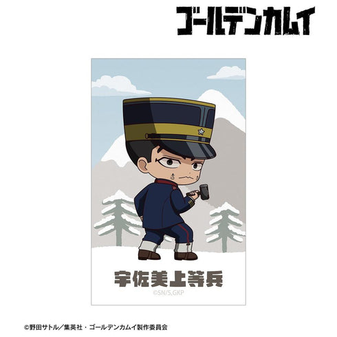 『ゴールデンカムイ』宇佐美上等兵 ちびキャラ 戦う背中ver. イラストカード