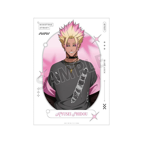 『ブルーロック』描き下ろし 士道 龍聖 モノトーンストリートファッションver. A3マット加工ポスター