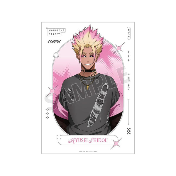 『ブルーロック』描き下ろし 士道 龍聖 モノトーンストリートファッションver. A3マット加工ポスター
