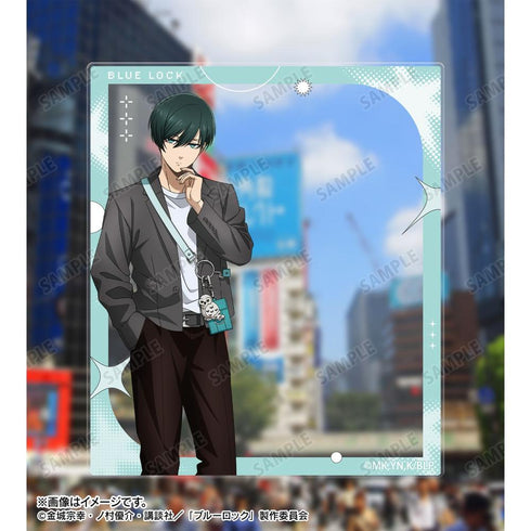 『ブルーロック』描き下ろし 糸師 凛 モノトーンストリートファッションver. アクリルカード2枚セット