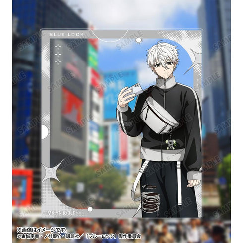『ブルーロック』描き下ろし 凪 誠士郎 モノトーンストリートファッションver. アクリルカード2枚セット