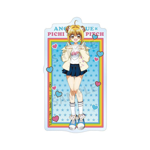 『ぴちぴちピッチ』ANGEL BLUEコラボ 描き下ろし 七海 るちあ クリアダイカットステッカー ver.B