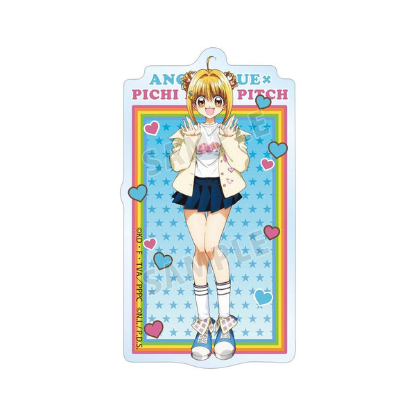 『ぴちぴちピッチ』ANGEL BLUEコラボ 描き下ろし 七海 るちあ クリアダイカットステッカー ver.B