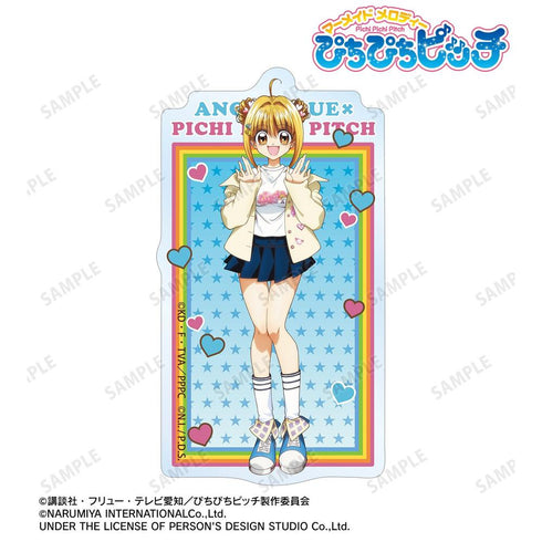 『ぴちぴちピッチ』ANGEL BLUEコラボ 描き下ろし 七海 るちあ クリアダイカットステッカー ver.B