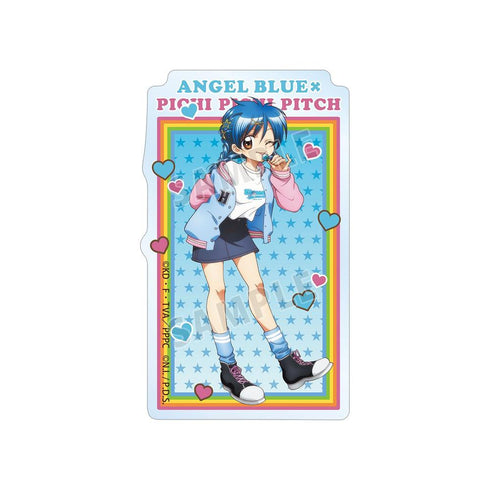 "Pichi Pichi Pitch" x ANGEL BLUE Collaboration: Original Illustration - Harune Hōshō Clear Die-Cut Sticker Ver. B