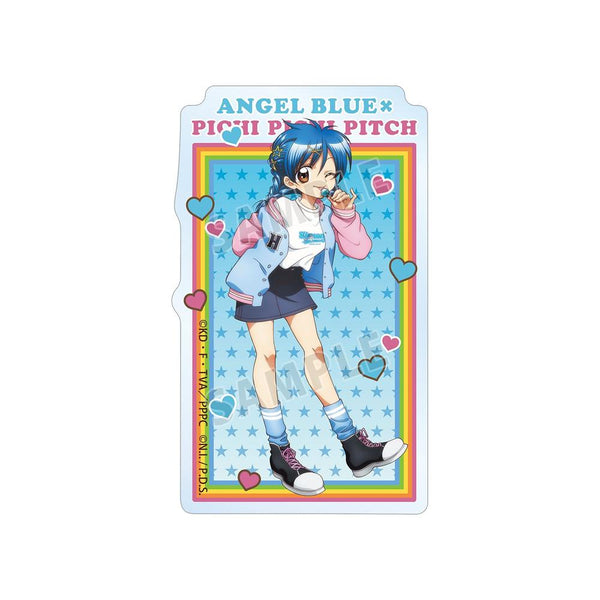『ぴちぴちピッチ』ANGEL BLUEコラボ 描き下ろし 宝生 波音 クリアダイカットステッカー ver.B