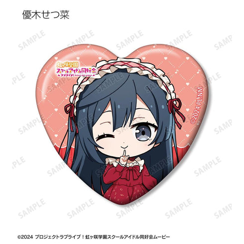 『ラブライブ!虹ヶ咲学園スクールアイドル同好会』トレーディング ちびキャラ 音符ロリータver. ハート型缶バッジ(単位/BOX)