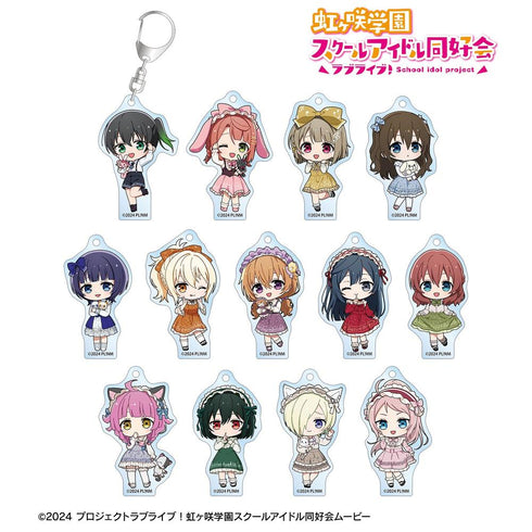 "Love Live! Nijigasaki High School School Idol Club" Trading Chibi Character "Music Note Lolita" Ver. Acrylic Keychain (Sold by the box)
