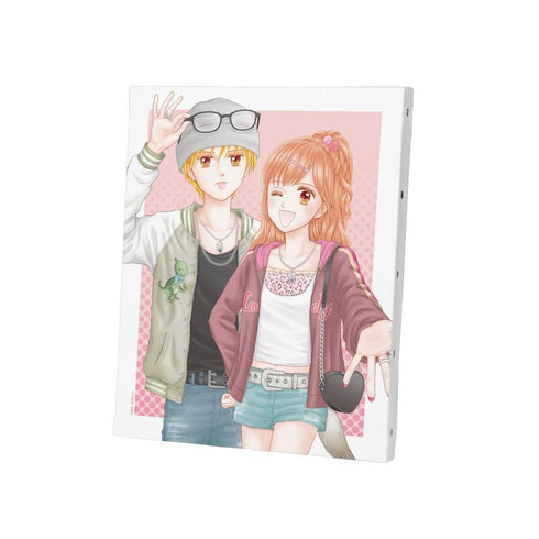 『こどものおもちゃ』小花美穂先生 描き下ろし 倉田紗南&羽山秋人 平成ファッションver. F3号キャンバスボード