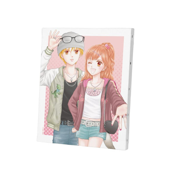 『こどものおもちゃ』小花美穂先生 描き下ろし 倉田紗南&羽山秋人 平成ファッションver. F3号キャンバスボード