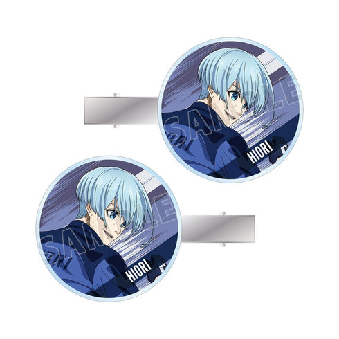 《蓝锁》全新绘制 冰织 羊 战斗背影×雨天版 亚克力发夹2件套