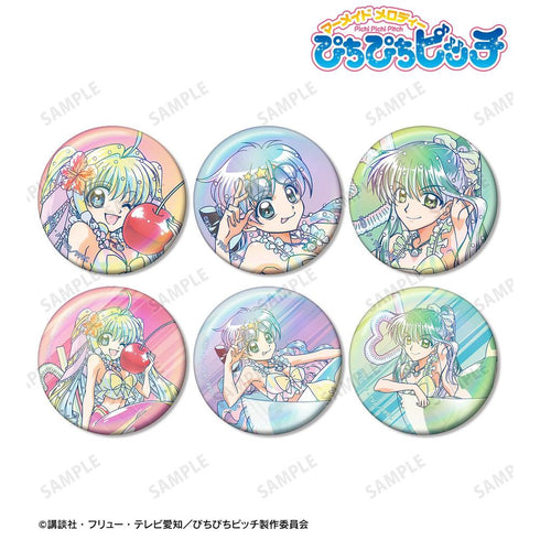 『ぴちぴちピッチ』描き下ろし カクテルグラスver. トレーディング Ani-Art clear label オーロラ缶バッジ(単位/BOX)