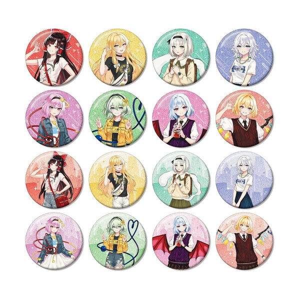 "Touhou Project" Matsunaga Hitoshi Illustration: Modern Fashion Ver. Vol. 2 Trading Glitter Pin Badges (Sold by the box)