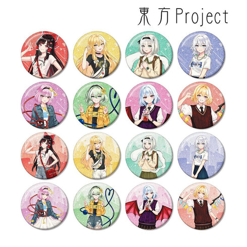 《東方Project》松本能人插畫 現代風時尚版 vol.2 閃粉收藏徽章(單位/盒)