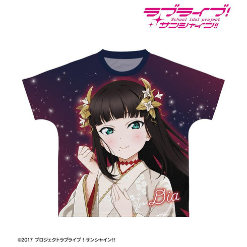 『ラブライブ!サンシャイン!!』描き下ろし 黒澤ダイヤ 3rdソロコンサートver. フルグラフィックTシャツユニセックス