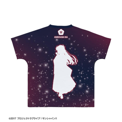 『ラブライブ!サンシャイン!!』描き下ろし 黒澤ダイヤ 3rdソロコンサートver. フルグラフィックTシャツユニセックス