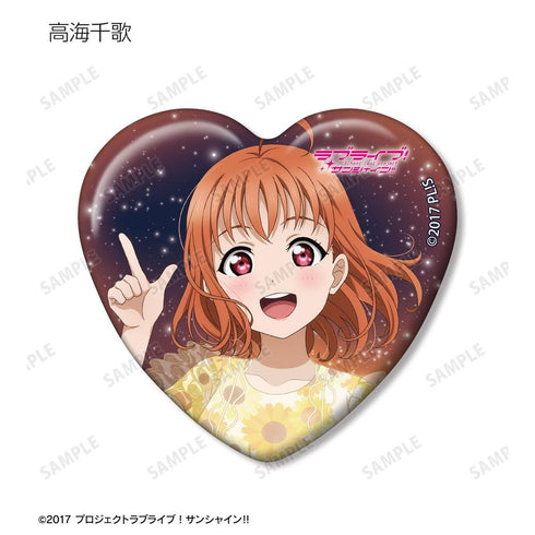 『ラブライブ!サンシャイン!!』描き下ろし 3rdソロコンサートver. トレーディングハート型缶バッジ(単位/BOX)