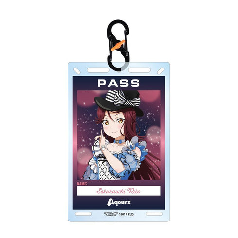 『ラブライブ!サンシャイン!!』描き下ろし 桜内梨子 3rdソロコンサートver. カラビナ付きカード型アクリルキーホルダー