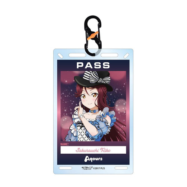 『ラブライブ!サンシャイン!!』描き下ろし 桜内梨子 3rdソロコンサートver. カラビナ付きカード型アクリルキーホルダー