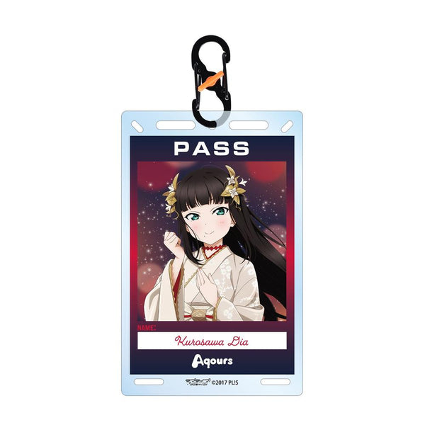 『ラブライブ!サンシャイン!!』描き下ろし 黒澤ダイヤ 3rdソロコンサートver. カラビナ付きカード型アクリルキーホルダー