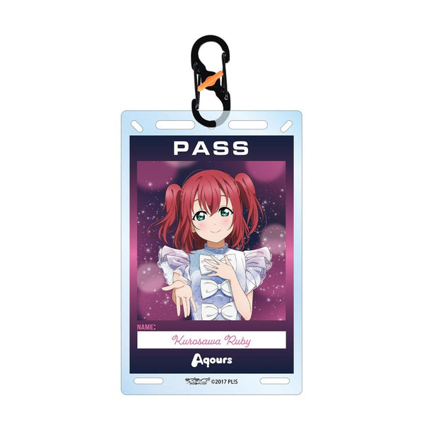 『ラブライブ!サンシャイン!!』描き下ろし 黒澤ルビィ 3rdソロコンサートver. カラビナ付きカード型アクリルキーホルダー