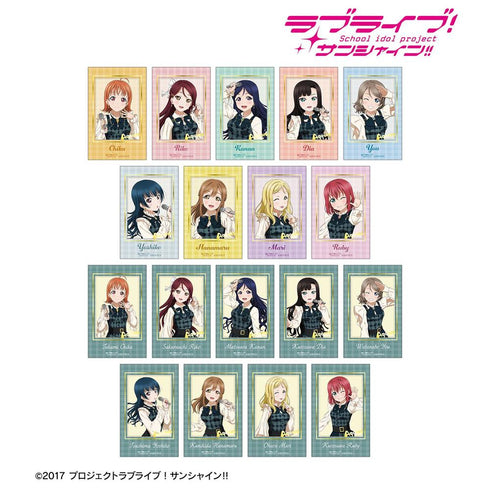 『ラブライブ!サンシャイン!!』描き下ろし チェックワンピース衣装ver. トレーディング箔押しカード(単位/BOX)
