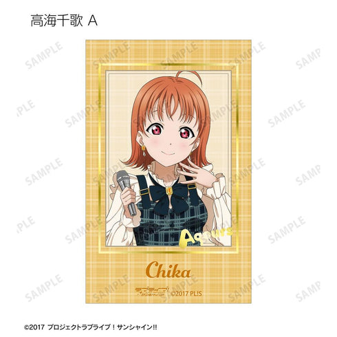 『ラブライブ!サンシャイン!!』描き下ろし チェックワンピース衣装ver. トレーディング箔押しカード(単位/BOX)