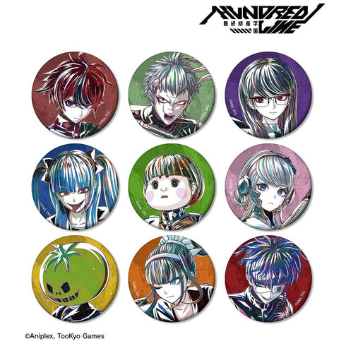 "HUNDRED LINE -Final Defense Academy-" Trading Ani-Art Matte Pin Badge Ver. A (Sold by the box)