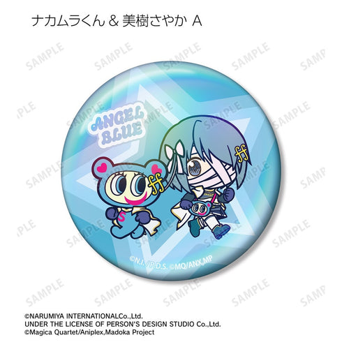 『魔法少女まどか☆マギカ〈ワルプルギスの廻天〉』ANGEL BLUEコラボ トレーディング ちびキャラ オーロラ缶バッジ(単位/BOX)