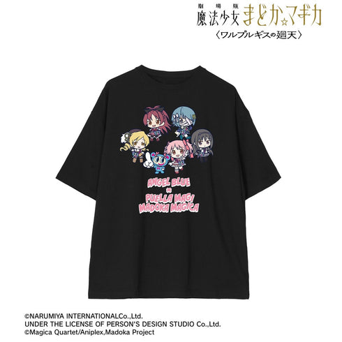 『魔法少女まどか☆マギカ〈ワルプルギスの廻天〉』ANGEL BLUEコラボ 集合 ちびキャラ BIGシルエットTシャツユニセックス