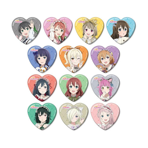 『ラブライブ!虹ヶ咲学園スクールアイドル同好会』描き下ろし 音符ロリータver. トレーディングハート型缶バッジ(単位/BOX)