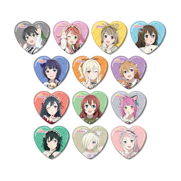 『ラブライブ!虹ヶ咲学園スクールアイドル同好会』描き下ろし 音符ロリータver. トレーディングハート型缶バッジ(単位/BOX)