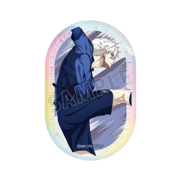 『ブルーロック』描き下ろし 凪 誠士郎 戦う背中×雨ver. オーロラステッカー