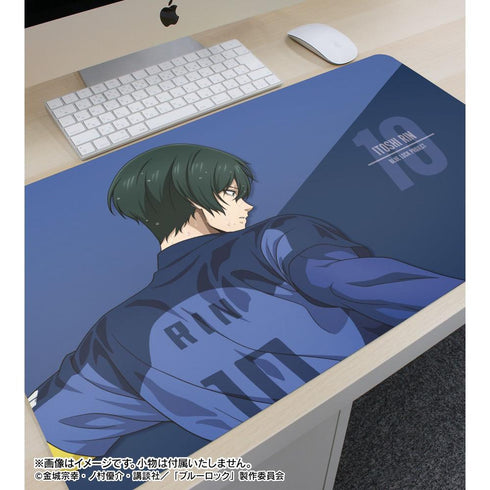 "Blue Lock" Original Illustration: Rin Itoshi – Fighting Back View × Rain Ver. Multi-Purpose Desk Mat
