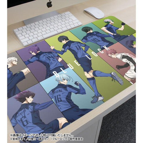 "Blue Lock" Original Art: Group Shot – Fighting Backs × Rain Ver. Multi-Purpose Desk Mat