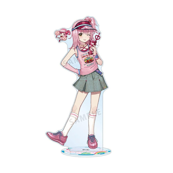 『しゅごキャラ!』ナルミヤキャラクターズコラボ チェリ子さんイラスト 日奈森 あむ ANGEL BLUE 特大アクリルスタンド