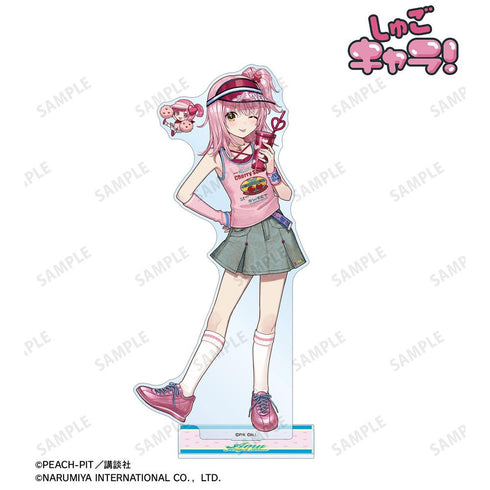 『しゅごキャラ!』ナルミヤキャラクターズコラボ チェリ子さんイラスト 日奈森 あむ ANGEL BLUE BIGアクリルスタンド