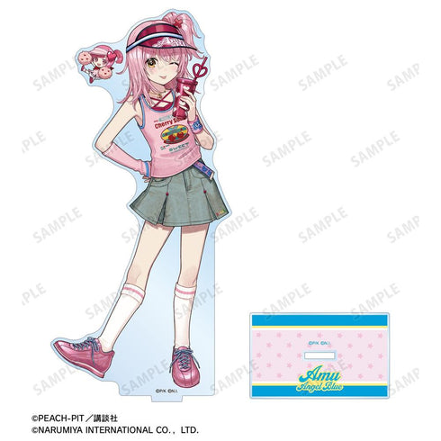 『しゅごキャラ!』ナルミヤキャラクターズコラボ チェリ子さんイラスト 日奈森 あむ ANGEL BLUE BIGアクリルスタンド
