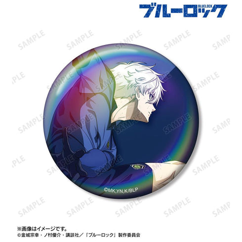 『ブルーロック』描き下ろし 凪 誠士郎 戦う背中×雨ver. 75mmオーロラ缶バッジ