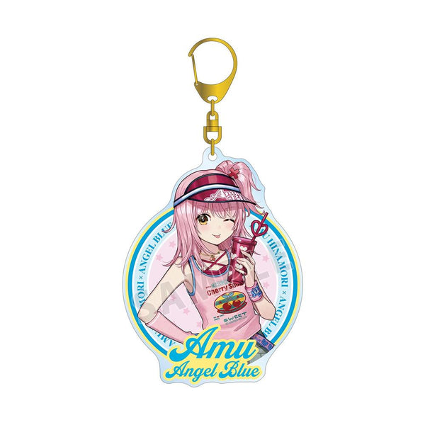 『しゅごキャラ!』ナルミヤキャラクターズコラボ チェリ子さんイラスト 日奈森 あむ ANGEL BLUE BIGアクリルキーホルダー
