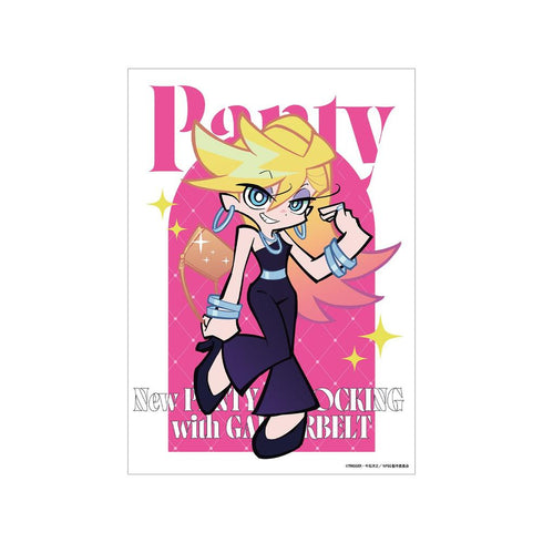 『New PANTY & STOCKING with GARTERBELT』描き下ろし パンティ ブラックドレスver. A3マット加工ポスター