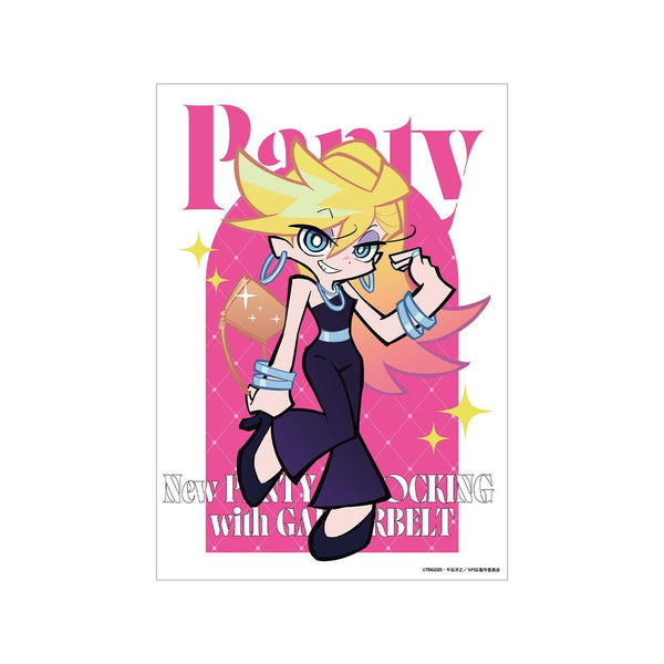 『New PANTY & STOCKING with GARTERBELT』描き下ろし パンティ ブラックドレスver. A3マット加工ポスター