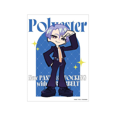 『New PANTY & STOCKING with GARTERBELT』描き下ろし ポリエステル ブラックドレスver. A3マット加工ポスター
