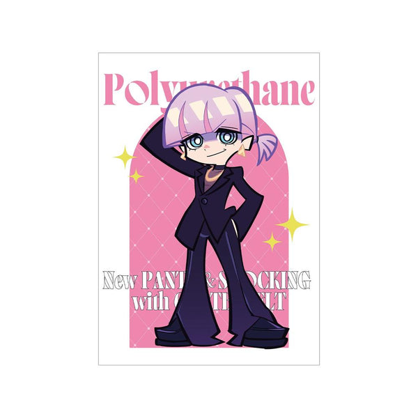 『New PANTY & STOCKING with GARTERBELT』描き下ろし ポリウレタン ブラックドレスver. A3マット加工ポスター