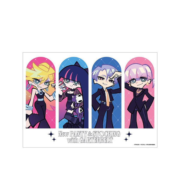 『New PANTY & STOCKING with GARTERBELT』描き下ろし 集合 ブラックドレスver. A3マット加工ポスター