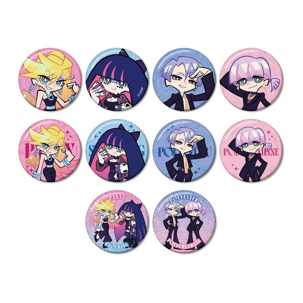 『New PANTY & STOCKING with GARTERBELT』描き下ろし ブラックドレスver. トレーディンググリッター缶バッジ(単位/BOX)