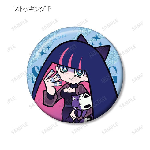 『New PANTY & STOCKING with GARTERBELT』描き下ろし ブラックドレスver. トレーディンググリッター缶バッジ(単位/BOX)