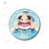 《忍者小丸子》福富新兵衛 Ani-Art aqua label 第3彈 徽章2入組